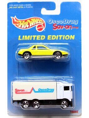 Hot Wheels '96 Limited Ed. Osco Drug Sav-On  2-Pack Fiero Delivery VHTF NEW #S-4